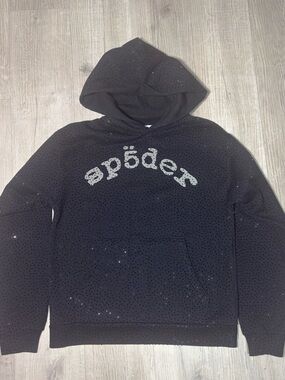 Black vvs sp5der hoodie